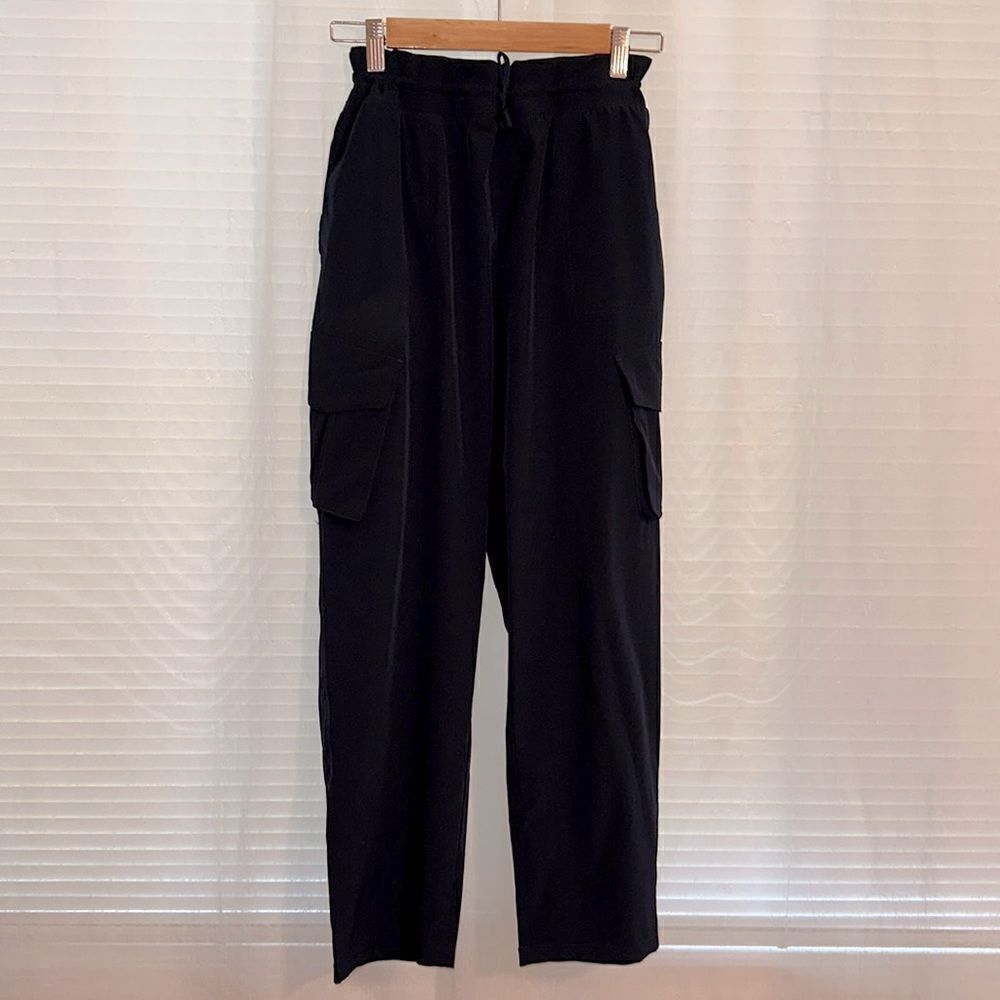 90 Degree by Reflex XL Navy Blue Four Pocket Drawstring Nylon Ankle Pants